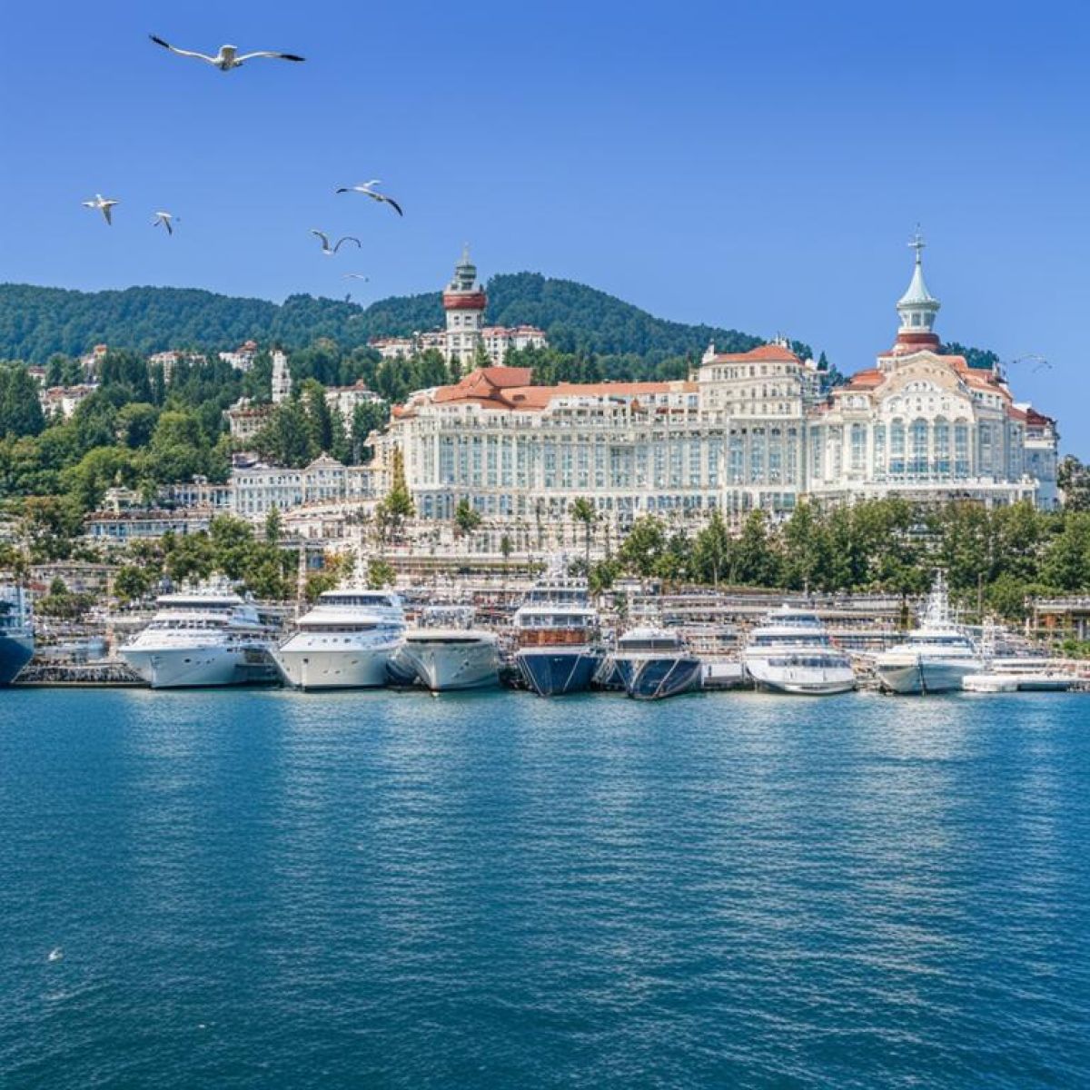 Морские прогулки на яхте в Сочи